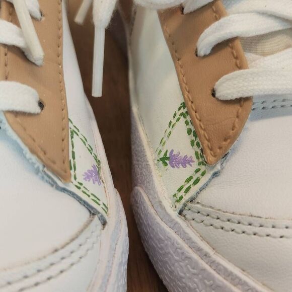 Nike Blazer '77 High-Top Sneaker Custom Painted - Women's Size 7 - Picture 3 of 13